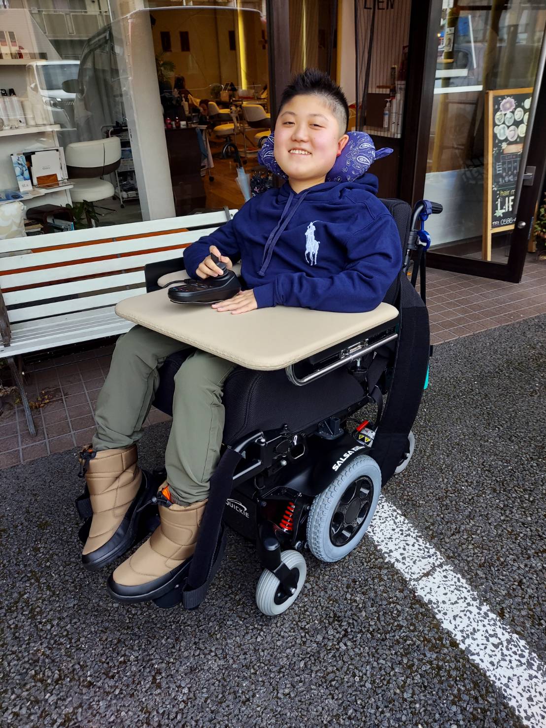 八手亦陸斗（愛知）車いすの写真